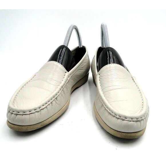 SAS Tripad Comfort Simplify White Leather Slip-On Loafer Shoes Women's US 8‎ S - Picture 1 of 7